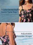Summer Mae Women's Floral Print Tankini Set 2XL