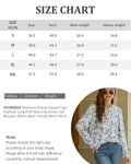 KISSMODA Woman Tops Dressy Keyhole Long Puff Sleeve Shirts Business Chiffon Blouses Fall Clothes 2024