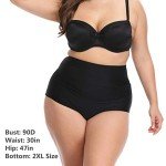 ZOHAMUNG Women's Retro High Waisted Cheeky Bikini