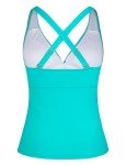 Firpearl Women's Underwire Ruched Tankini Top