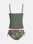 CUPSHE Women’s Adjustable Tankini Swim Set - Smoke Green