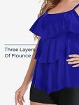 Plus Size Ruffle Tankini Swimsuit with Shorts