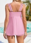 Ruffle Tankini Two Piece Swimsuit with Tummy Control