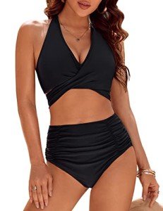 Cute High-Waisted Tummy Control Bikini for Women