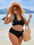 Cute High-Waisted Tummy Control Bikini for Women