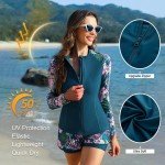Ladies Long Sleeve Swimsuit with Tummy Control