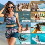 Ladies Long Sleeve Swimsuit with Tummy Control
