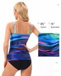 CORTUBO Women's Twist Bandeau Tankini Swimsuit Set