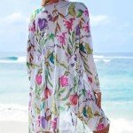 BOVOSHA Women's Floral Bikini Set with Cover Up