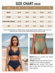 Bsubseach High Waisted Tummy Control Bikini Set