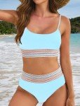 Vozobi Women's Colorblock High Waisted Bikini Set