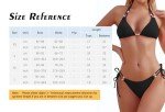 Vozobi Women's Black Triangle String Bikini Set