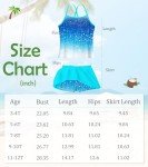 Blue Galaxy Two Piece Tankini Swimsuit for Girls