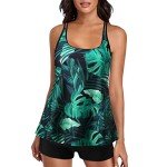 Floral High Waist Tankini Set for Women