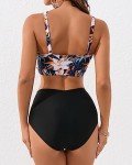 Santulu Women's High Waisted Tummy Control Bikini Set