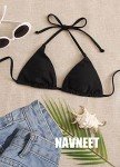 Push-Up Triangle Halter Bikini Top for Women