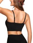 Adjustable Padded Black Bikini Top for Women