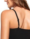 Adjustable Padded Black Bikini Top for Women