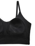 Adjustable Padded Black Bikini Top for Women