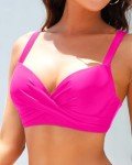 Pink Push-Up Underwire Bikini Top for Women