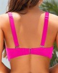 Pink Push-Up Underwire Bikini Top for Women