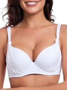 Colloyes Women's Push Up Underwire Bikini Top