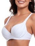 Colloyes Women's Push Up Underwire Bikini Top