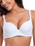 Colloyes Women's Push Up Underwire Bikini Top