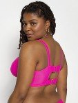 Smart & Sexy Plus-Size Underwire Bikini Top - Fuchsia