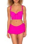 Smart & Sexy Plus-Size Underwire Bikini Top - Fuchsia