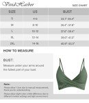 Olive Green Twist Front V Neck Bikini Top