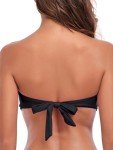 Plus Size Black Bandeau Bikini Top for Women