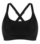 Supportive Scoop Neck Black Bathing Suit Top