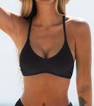 CUPSHE Women's Blue Halter Bikini Top