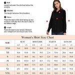 YAMANMAN Women's Button Down Shirt Classic Long Sleeve Collared Tops Work Office Chiffon Blouse