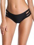 Ocean Blues Women's Strappy Black Bikini Bottom