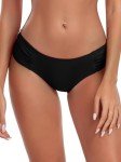 Ocean Blues Women's Full Coverage Black Bikini Bottom