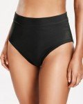 High Waisted Black Bikini Bottoms for Women
