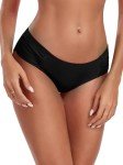 Ocean Blues Women's Full Coverage Black Bikini Bottom
