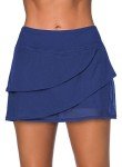 Aleumdr Women's Layered Bikini Swim Skirt - Blue