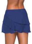 Aleumdr Women's Layered Bikini Swim Skirt - Blue