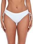 Colloyes Women's Full Coverage Drawstring Bikini Bottoms