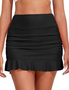 High Waist Tummy Control Swim Skirt for Women