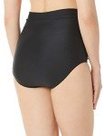 High-Waisted Tummy Control Bikini Bottom - Black
