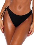OZICERD Women's Full Coverage Black Bikini Bottoms