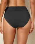 Tempt Me Women's Full Coverage Black Bikini Bottoms