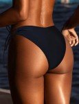 OZICERD Women's Full Coverage Black Bikini Bottoms