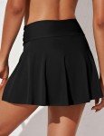 Bsubseach Women's High Waisted Swim Skirt - Black
