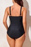 Slimming Black One Piece Tummy Control Swimsuit