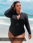 RELLECIGA Long Sleeve UV Protection One Piece Swimsuit